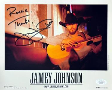 Jamey Johnson signed Sony Music 8x10 Photo '05 To Ronnie - JSA - Country Artist