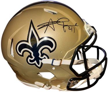 Alvin Kamara signed New Orleans Saints Riddell NFL FS Speed Authentic Helmet #41- Beckett Witnessed