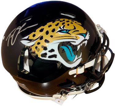 Trevor Lawrence signed Jacksonville Jaguars Riddell NFL Full Size Authentic Speed Helmet- Fanatics Authentic Hologram