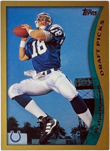 Peyton Manning 1998 Topps Draft Picks Rookie Card (RC) #360 (Indianapolis Colts/HOF)