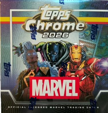 2026 Topps Chrome Marvel Comics Mega Box 8PK/7CPP/56CPB - New/Factory Sealed
