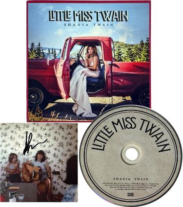 Shania Twain Signed 2026 Little Miss Twain Art Card with Album Cover Booklet & CD� COA (Country/Pop)