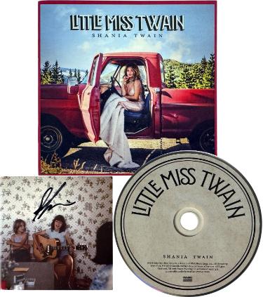 Shania Twain Signed 2026 Little Miss Twain Art Card with Album Cover Booklet & CD� COA (Country/Pop)