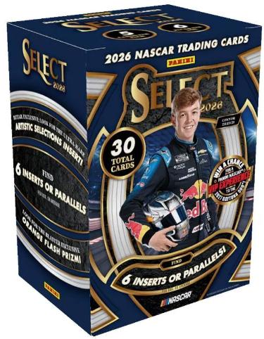 2026 Panini Select NASCAR Racing Blaster Box- 6PK/5CPP/30CPB- New/Factory Sealed