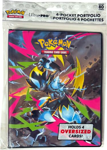 Pokemon Mega Evolution Pitch Black Ultra PRO 4-Pocket Portfolio Binder/80 Cards- New/Sealed (Mega Zeraora/Mega Excadrill)