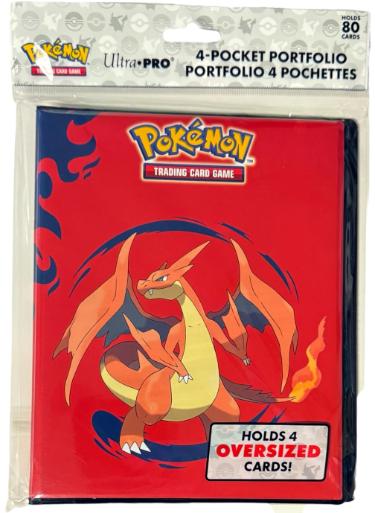 Pokemon Mega Charizard Ultra PRO 4-Pocket Portfolio Binder/80 Cards- New/Factory Sealed (Mega Charizard X/Mega Charizard Y)