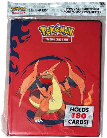 Pokemon Mega Charizard X/Mega Charizard Y- 9-Pocket Portfolio Binder Holds 180 Cards- New/Factory Sealed