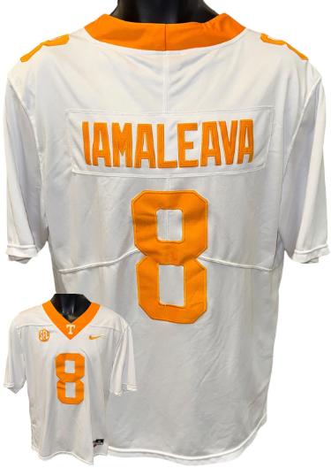 Nico Iamaleava Tennessee Volunteers White Nike College Style Jersey- Size Medium