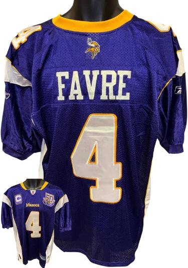 Brett Favre Minnesota Vikings Reebok NFL Pro Style On Field Jersey - Size 50