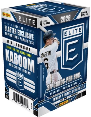 2026 Panini Donruss Elite Baseball Blaster Box-6PK/4CPP/24CPB-New/Factory Sealed