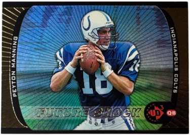 Peyton Manning 1998 Upper Deck UD3 Future Shock Rookie Card (RC) #181 (Indianapolis Colts/HOF)