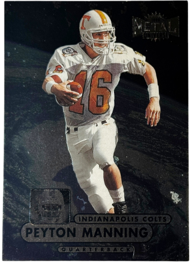 Peyton Manning 1998 Fleer Metal Universe Rookie Card (RC) #189 (Tennessee/Indianapolis Colts/HOF)