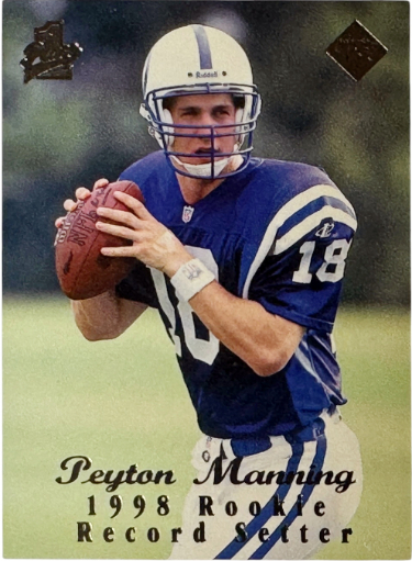 Peyton Manning 1998 Collector's Edge 1st Place RC Record Setter Card #135 (Indianapolis Colts/HOF)