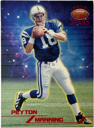 Peyton Manning 1998 Topps Stars Rookie Card (RC) #67 /8799 (Indianapolis Colts/HOF/MVP)