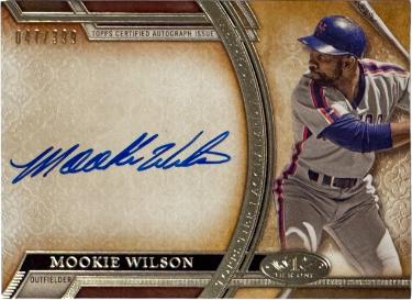 Mookie Wilson signed 2015 Topps Tiered One Acclaimed On Card Auto /399 #AA-MWN (New York Mets)