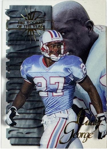 Eddie George 1997 Collector's Edge Extreme Forerunners Card #12 /1500 (Houston Oilers/NFL Rookie of the Year)