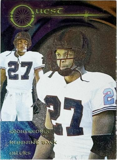Eddie George 1997 Collector's Edge Excalibur Quest Redemption Foil Card - /1000 (Houston Oilers)