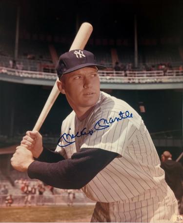 Mickey Mantle signed New York Yankees MLB 8x10 Photo Imperfect - Beckett Review