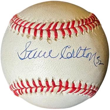 Steve Carlton signed Official Rawlings RONL National League Baseball #32- COA (Philaelphia Phillies/HOF)