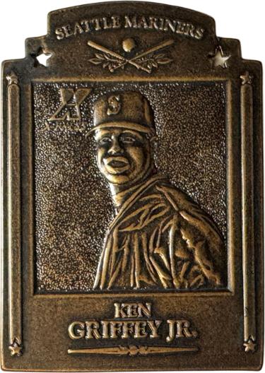 Ken Griffey Jr 1997 Pinnacle X-Press Metal Works Bronze Ingot Card #1 (Seattle Mariners/HOF)