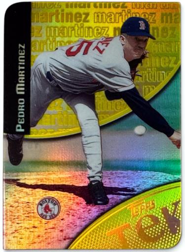 Pedro Martinez 2000 Topps Tek Gold Die-Cut Refractor Card #18 SP /10 (Boston Red Sox/HOF)