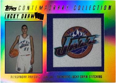 Aleksandar Pavlovic 2003-04 Topps Contemporary Collections Lucky Draw Rookie (RC) Card #LD11- /50 (Utah Jazz)