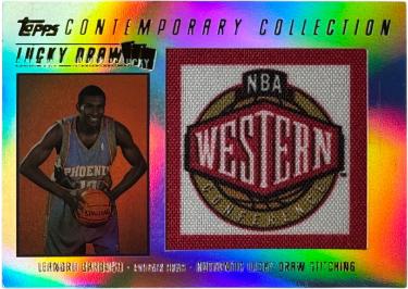 Leandro Barbosa 2003-04 Topps Contemporary Lucky Draw Rookie/Patch Refractor Card #LD15- /175 (Phoenix Suns)
