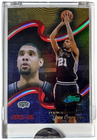 Tim Duncan 2005-06 NBA eTopps Card #26 / 1000 (San Antonio Spurs/HOF/Sealed/COA)