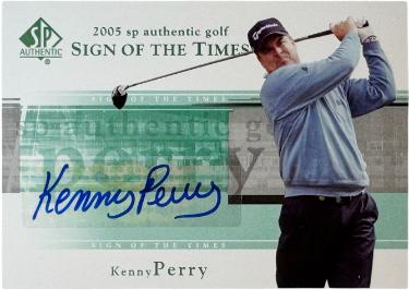 Kenny Perry signed 2005 SP Authentic Sign of the Times Auto Card #KP