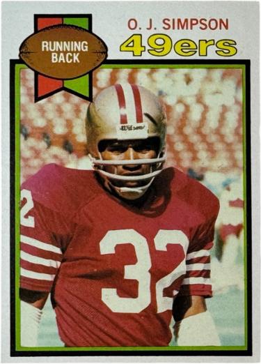 OJ/O.J. 1979 Topps Card #170 - (San Francisco 49ers/HOF/Heisman)