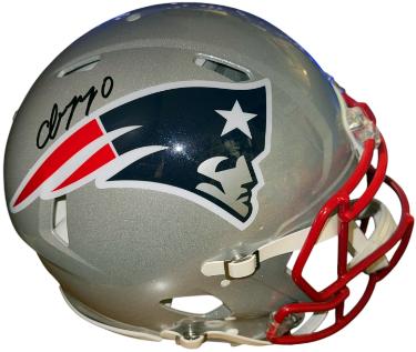 Christian Gonzalez signed New England Patriots Riddell NFL FS Speed Authentic Helmet #0 inscription- Beckett Witnessed