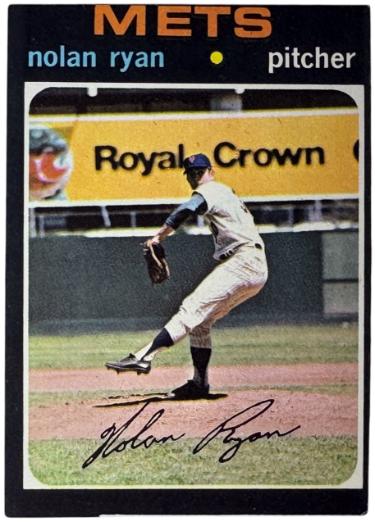 Nolan Ryan 1971 Topps Card #513 VG-EX (OC) - (New York Mets/HOF/5,714 K's)