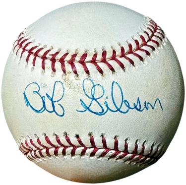 Bob Gibson signed Rawlings Official Major League Baseball imperfect- COA (St. Louis Cardinals/HOF)