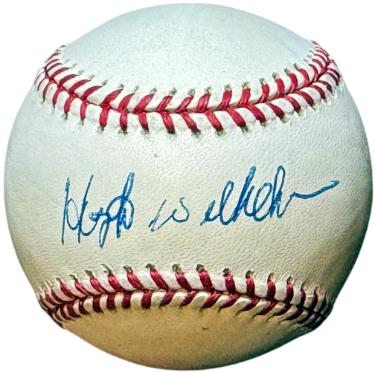 Hoyt Wilhelm signed RONL Rawlings Official National League Baseball imperfect- Steiner Hologram (Giants/White Sox/Orioles/HOF)