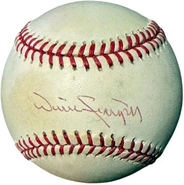Willie Stargell signed RONL Rawlings Official National League Baseball imperfect- COA (HOF/Pittsburgh Pirates)