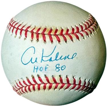 Al Kaline signed ROAL Rawlings Official American League Baseball imperfect HOF 80- COA (Detroit Tigers/HOF)