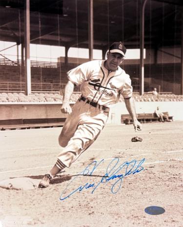 Enos Slaughter signed St. Louis Cardinals MLB 8x10 Photo- Steiner Holo/COA (HOF)