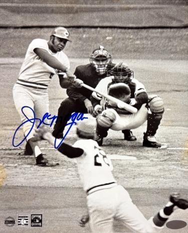 Joe Morgan signed Cincinnati Reds MLB 8x10 Photo imperfect- Steiner Holo/COA/HOF