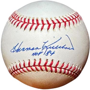 Harmon Killebrew signed Official Rawlings MLB Baseball HOF 84 minor tone- COA (Minnesota Twins)