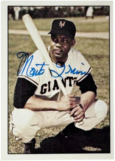 Monte Irvin signed 1979 TCMA 50'S On Card Auto #168- COA (New York Giants/HOF)