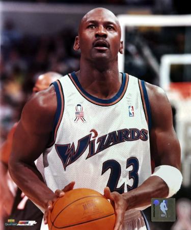 Michael Jordan Washington Wizards NBA Upper Deck Collection 8x10 Photo imperfect