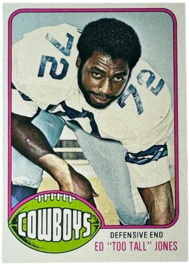 Ed "Too Tall" Jones 1976 Topps Rookie Card (RC) #427 (Dallas Cowboys/HOF)