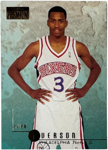 Allen Iverson 1996-97 SkyBox Premium Rookie Card (RC) #85 (Philadelphia 76ers/HOF)