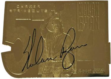 Nolan Ryan 1999 23KT Die-Cut Gold 5714 Career Strikeouts Card /5714 (HOF/Texas Rangers)
