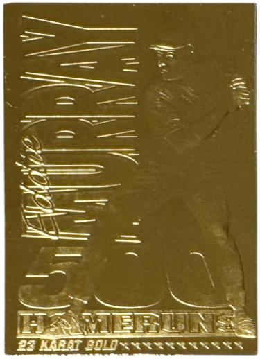 Eddie Murray 1996 Bleachers 23 Karat Gold Foil 500 Home Runs Card (Baltimore Orioles/HOF)