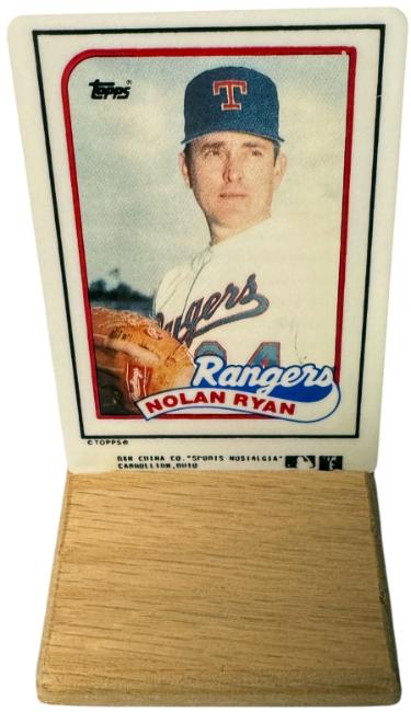 Nolan Ryan 1993 Topps R&N China Thinnest Porcelain 1989 Card #106T w/Box/Display