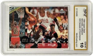 Michael Jordan 1994 Upper Deck Decade of Dominance Card #J6- Mint Graded 10 Gem Mint (Chicago Bulls/GOAT/HOF)
