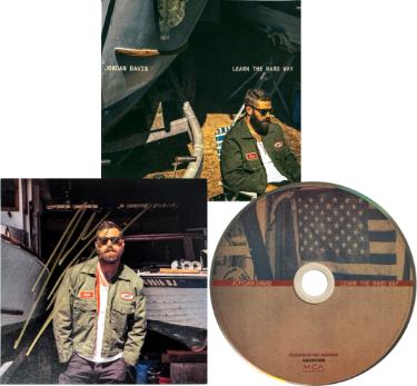 Jordan Davis signed 2025 Learn Hard Way 4.75x4.75 Art Card Insert w/ Album Cover & CD w/ Case- COA (Country/Pop Music)
