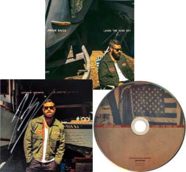 Jordan Davis signed 2025 Learn Hard Way 4.75x4.75 Art Card Insert w/ Album Cover & CD w/ Case- COA (Country/Pop Music)