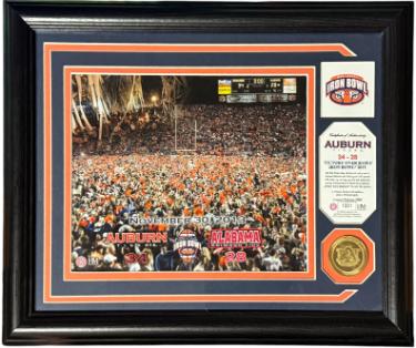 Auburn Tigers 2013 Iron Bowl Highland Mint 8x10 Custom Framed w/Coin- "Kick Six"